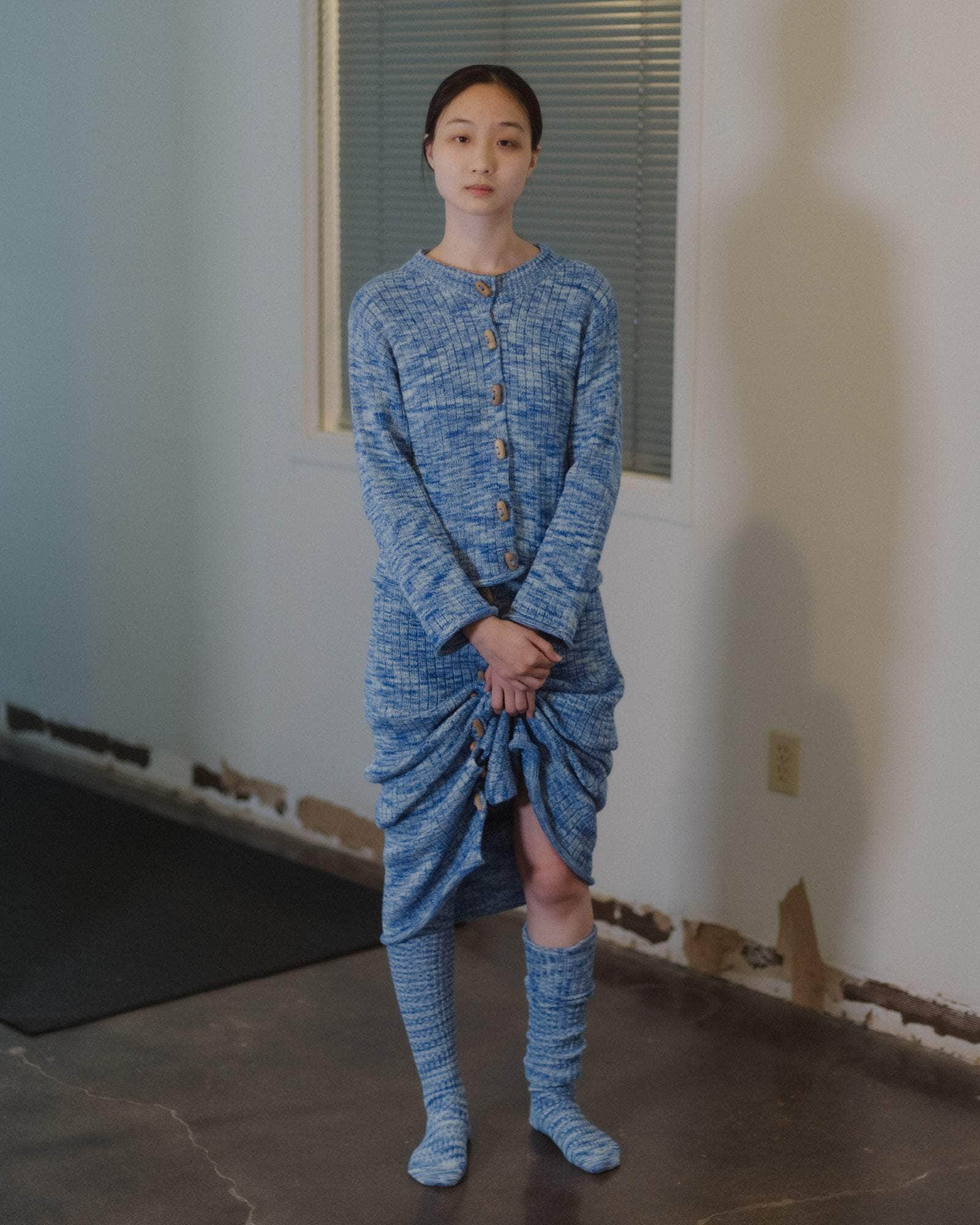 Twist Overknee Socks - Organic Cotton Rib - 4