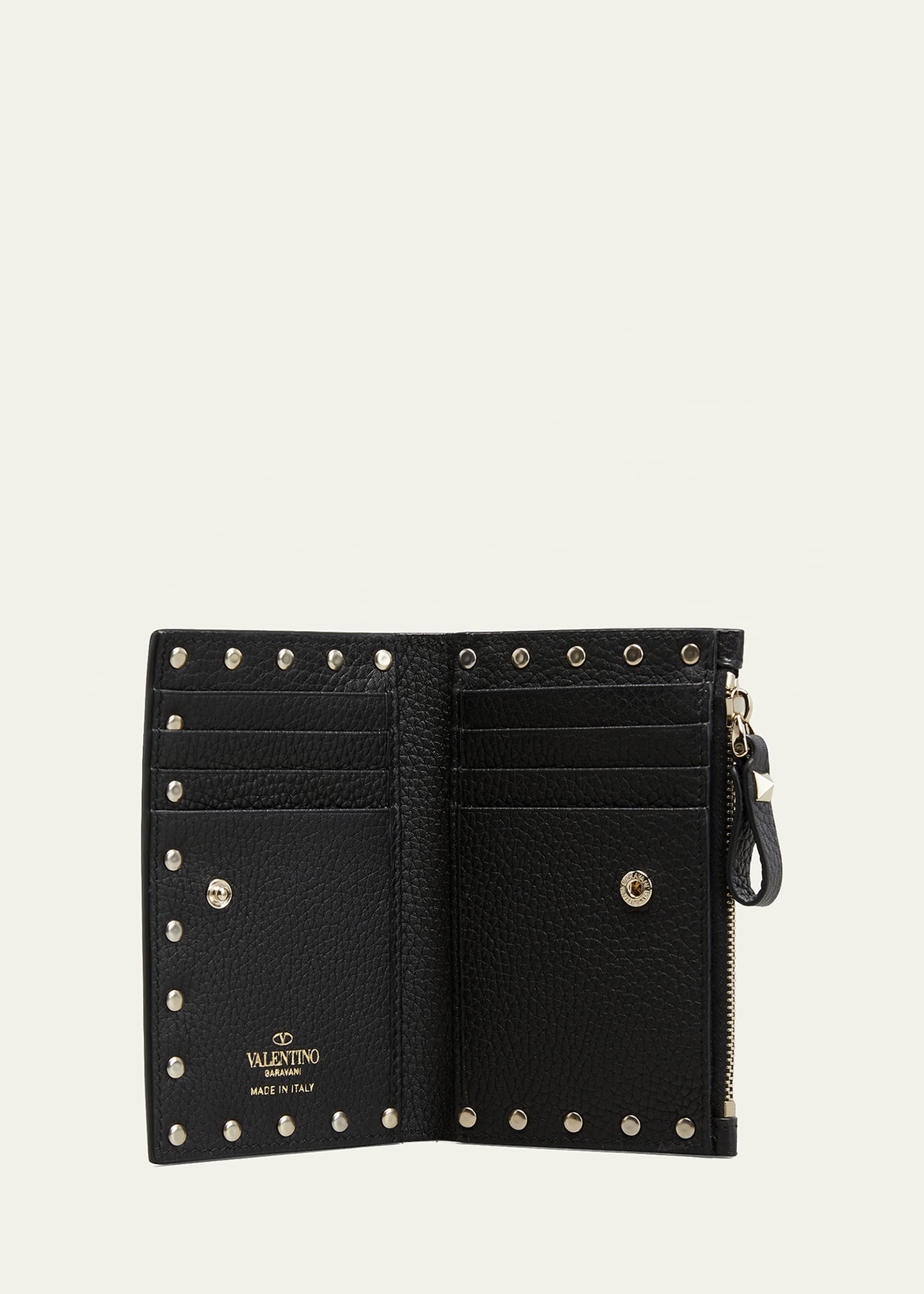 Rockstud Leather Zip Coin Purse/Card Holder - 4