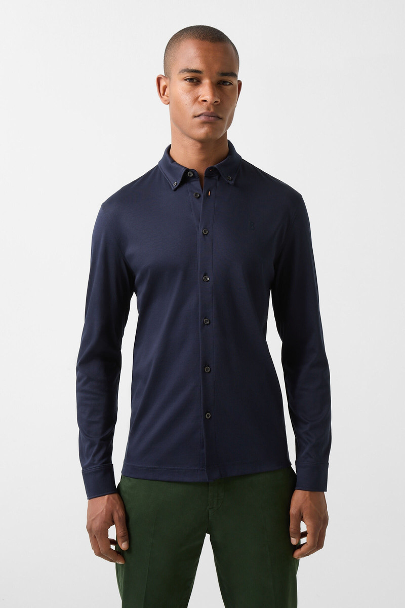 Franz Shirt in Navy blue 2