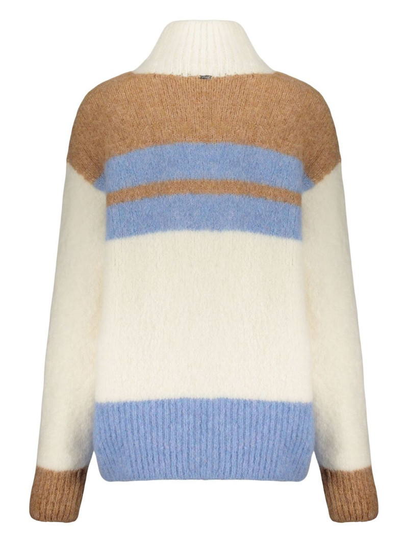 Herno striped high-neck sweater outlook