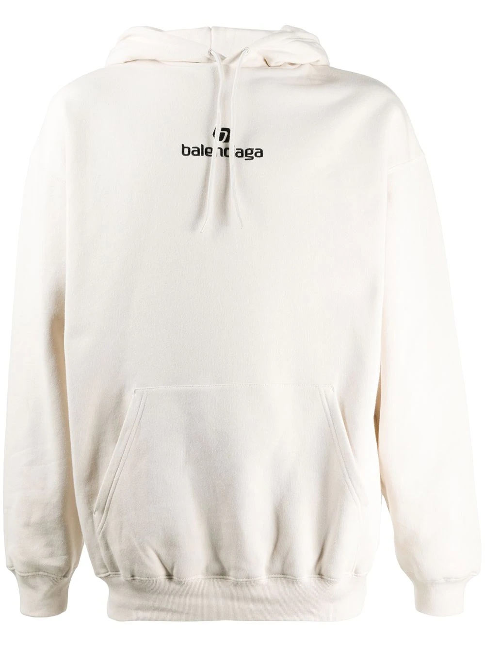 embroidered logo hoodie - 1