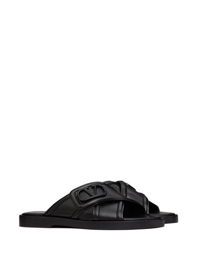 Valentino VLogo Signature leather sandals outlook