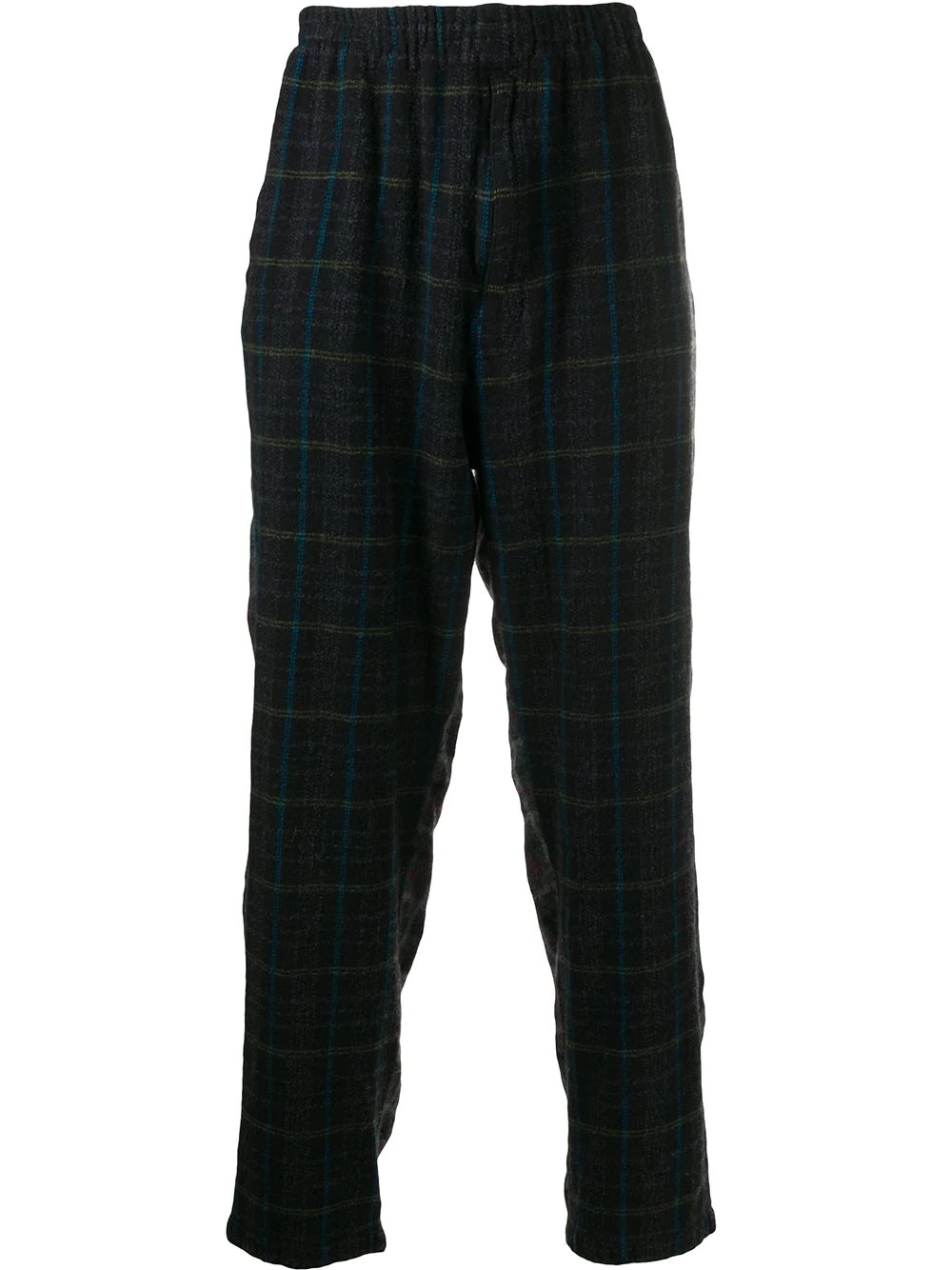 contrast check pattern  trousers - 1