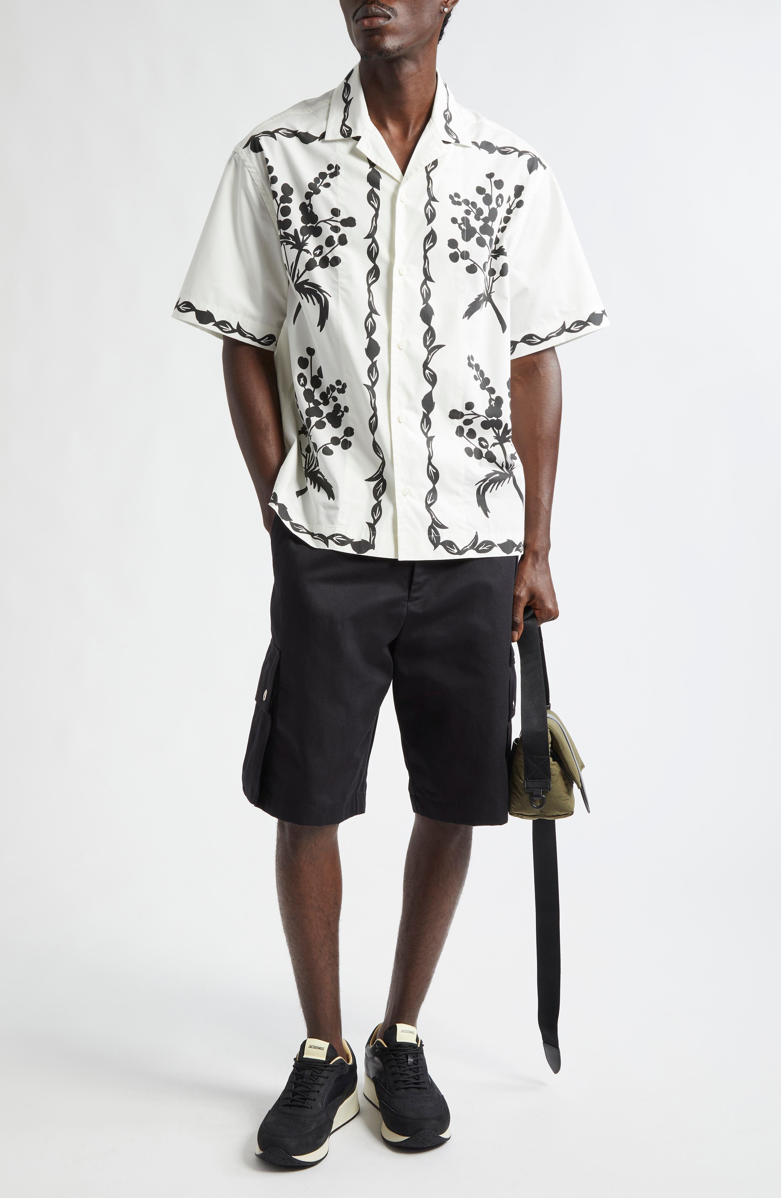 Jacquemus Le Cargo Bermuda Shorts in Black at Nordstrom - 2