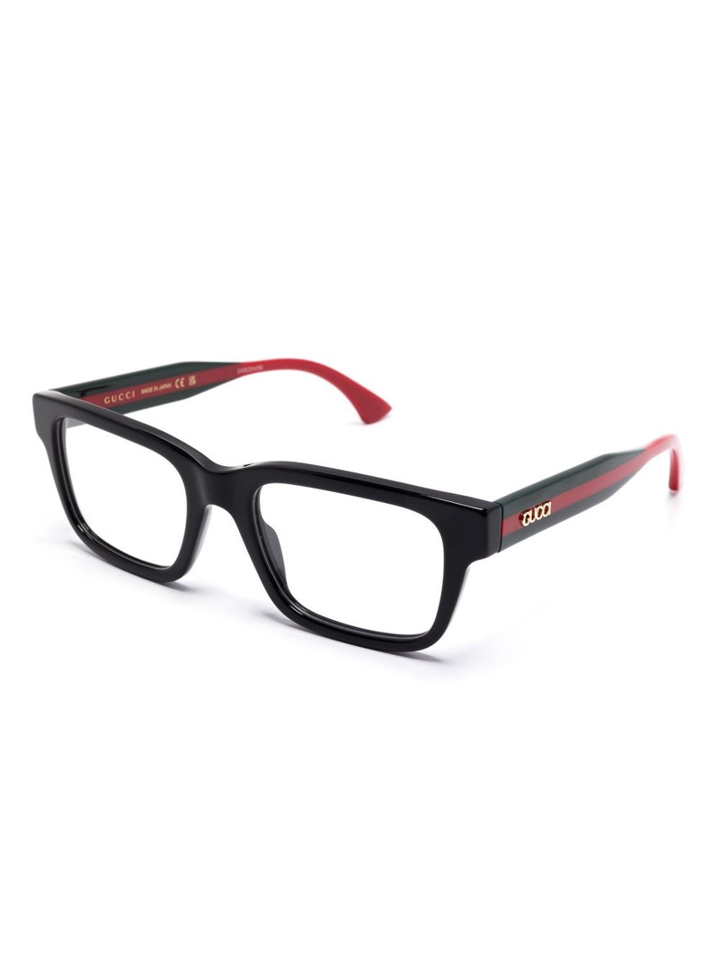 GUCCI rectangular-frame glasses outlook