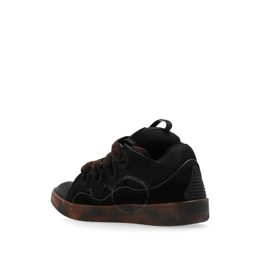 Lanvin Curb Leather Low-Top Sneakers - 3