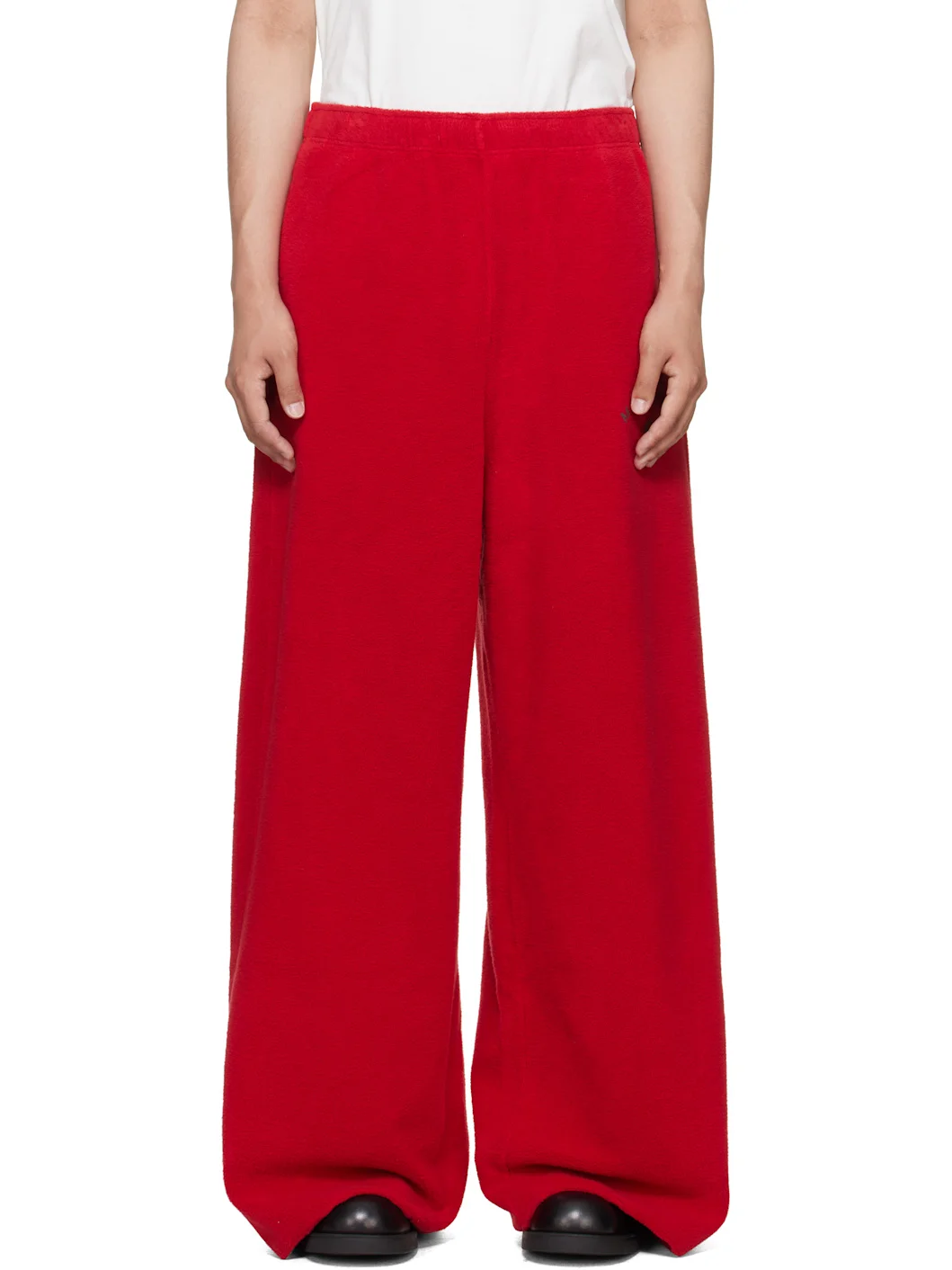 Red Fleece Sweatpants - 1