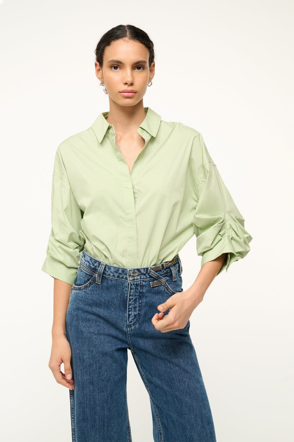 STAUD TRAVERSE BODYSUIT PALE JADE - 2