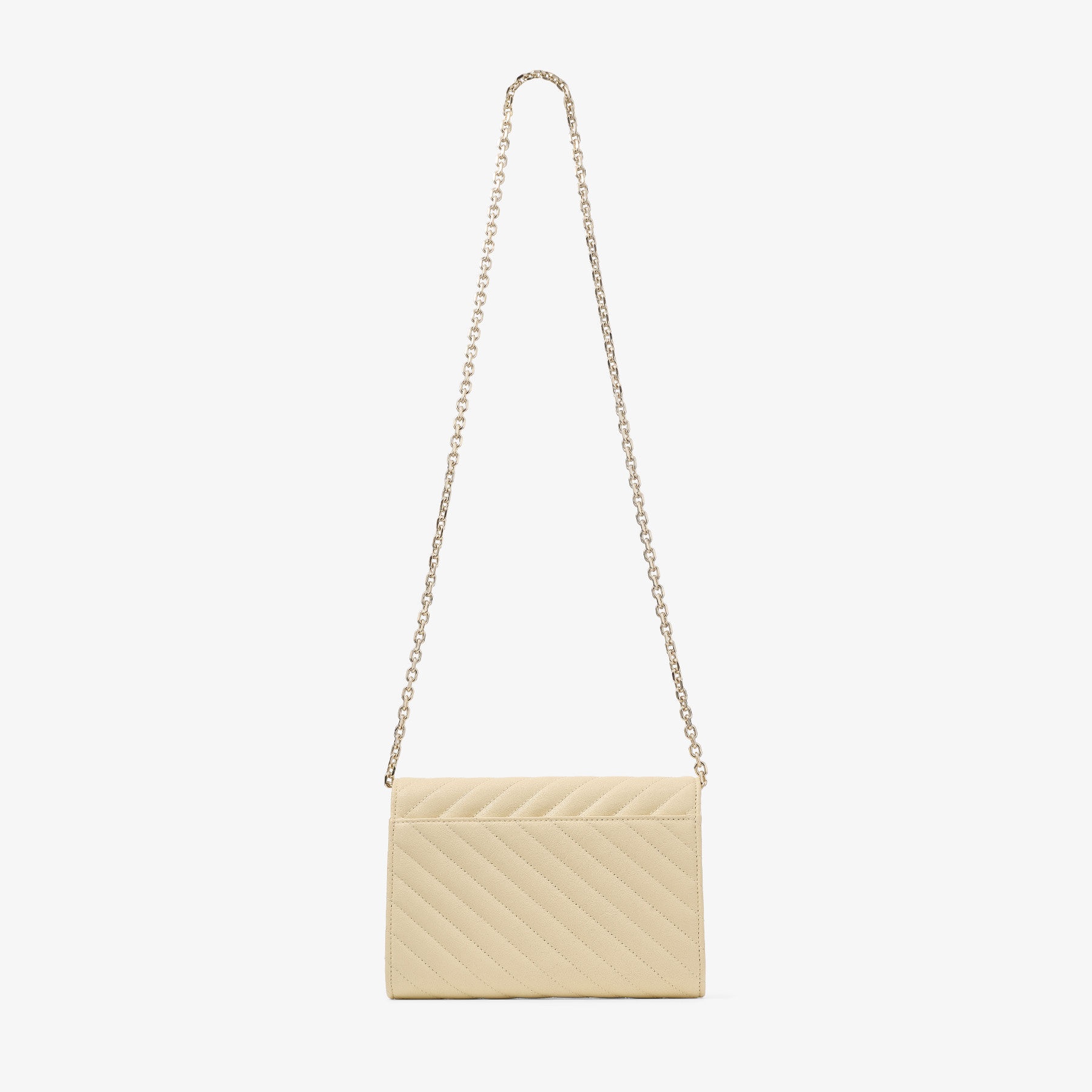 Avenue Curve Clutch
Buttermilk Quilted Biker Leather Clutch - 5