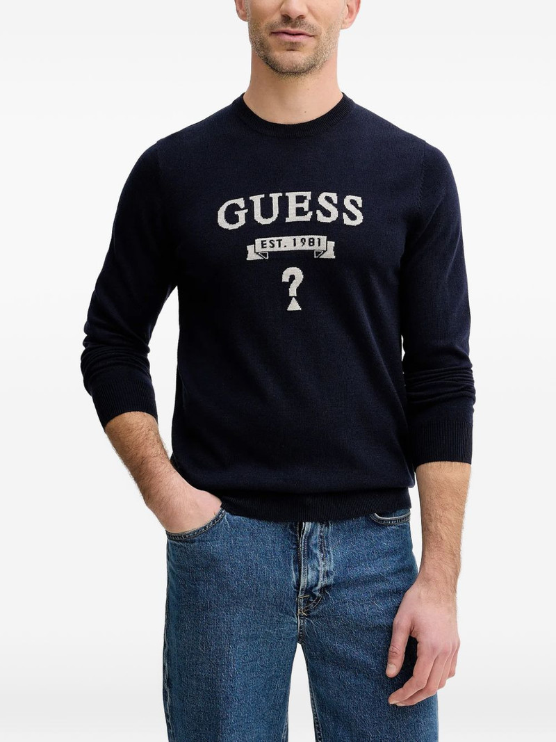 logo crew-neck knitwear 1