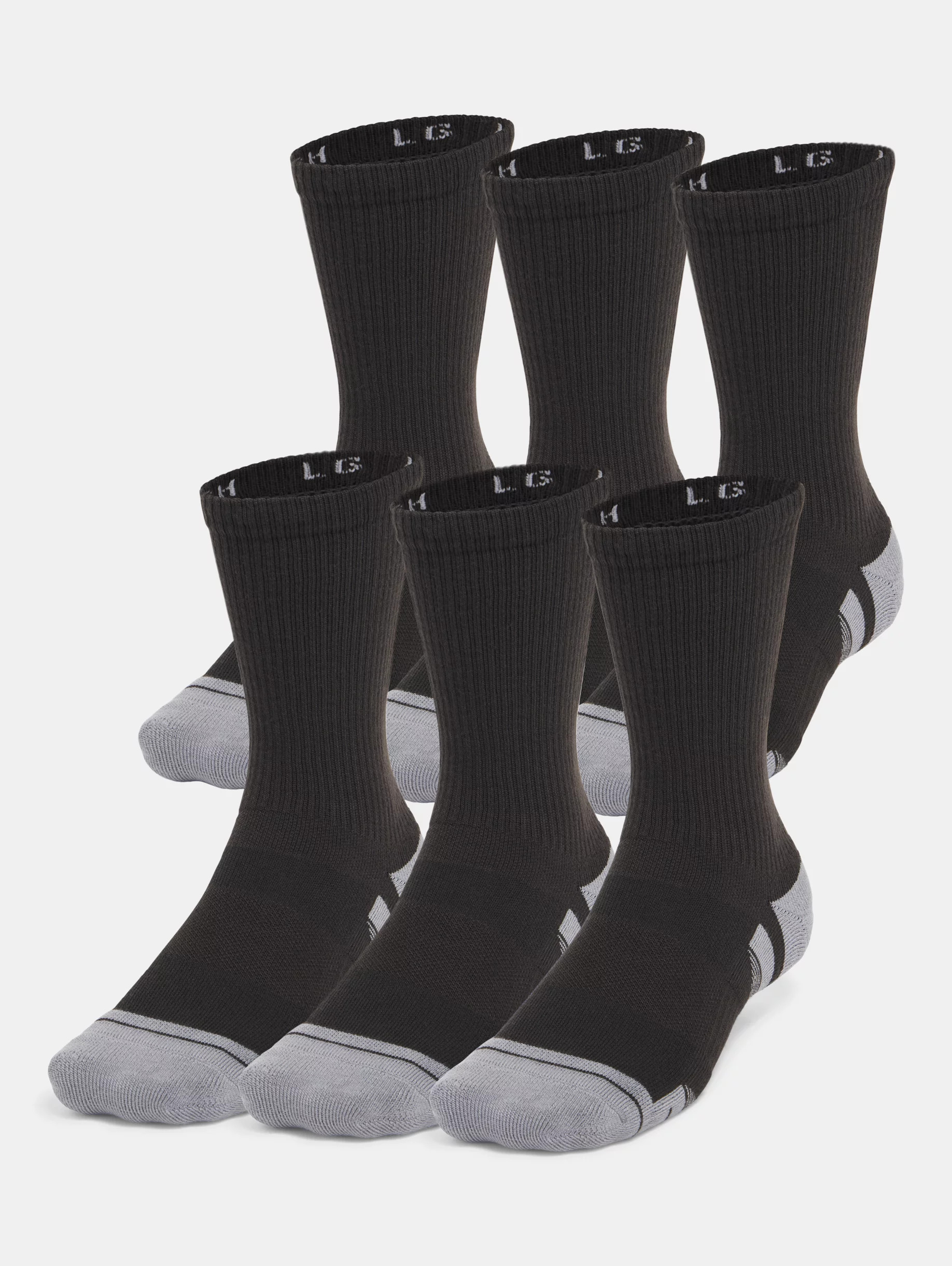 Unisex UA Performance Tech 6-Pack Crew Socks - 3