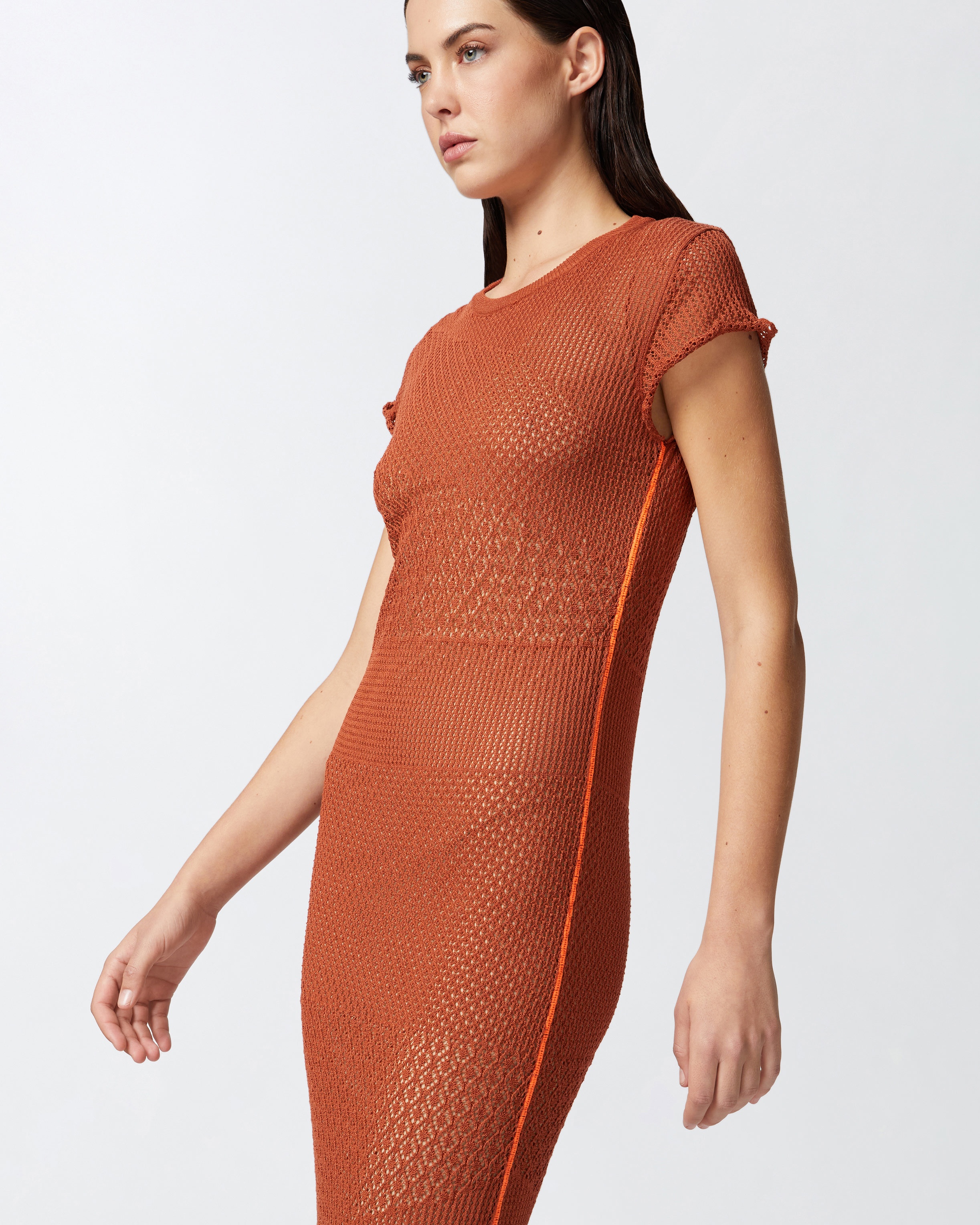 LONG SUMMER DRESS WITH OPENWORK PATTERN - 5