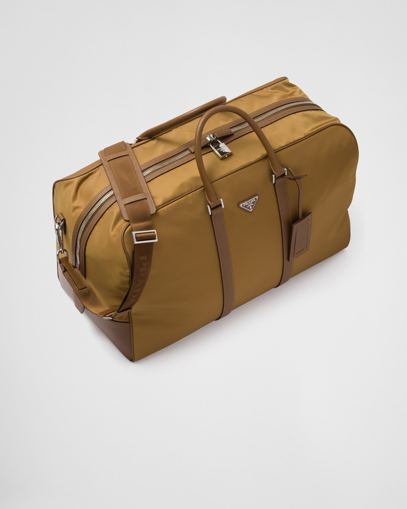 Re-Nylon and Saffiano leather duffle bag 3