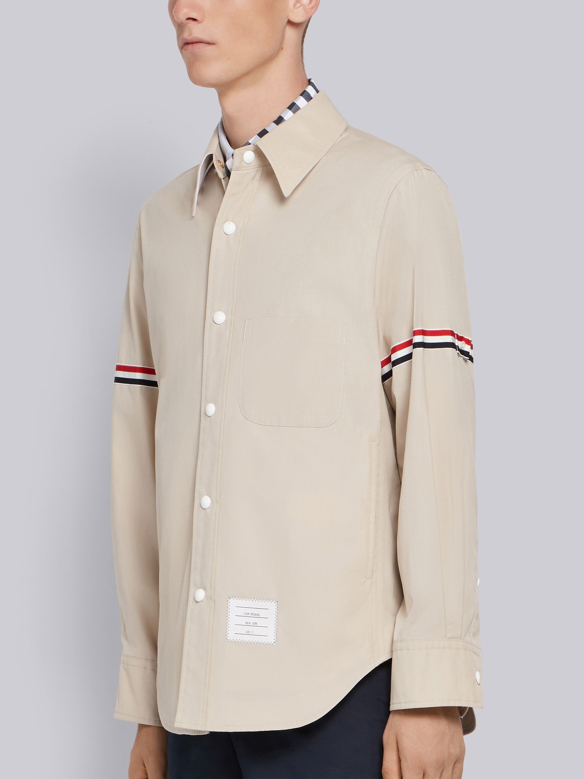 Grosgrain Armband Shirt Jacket - 2