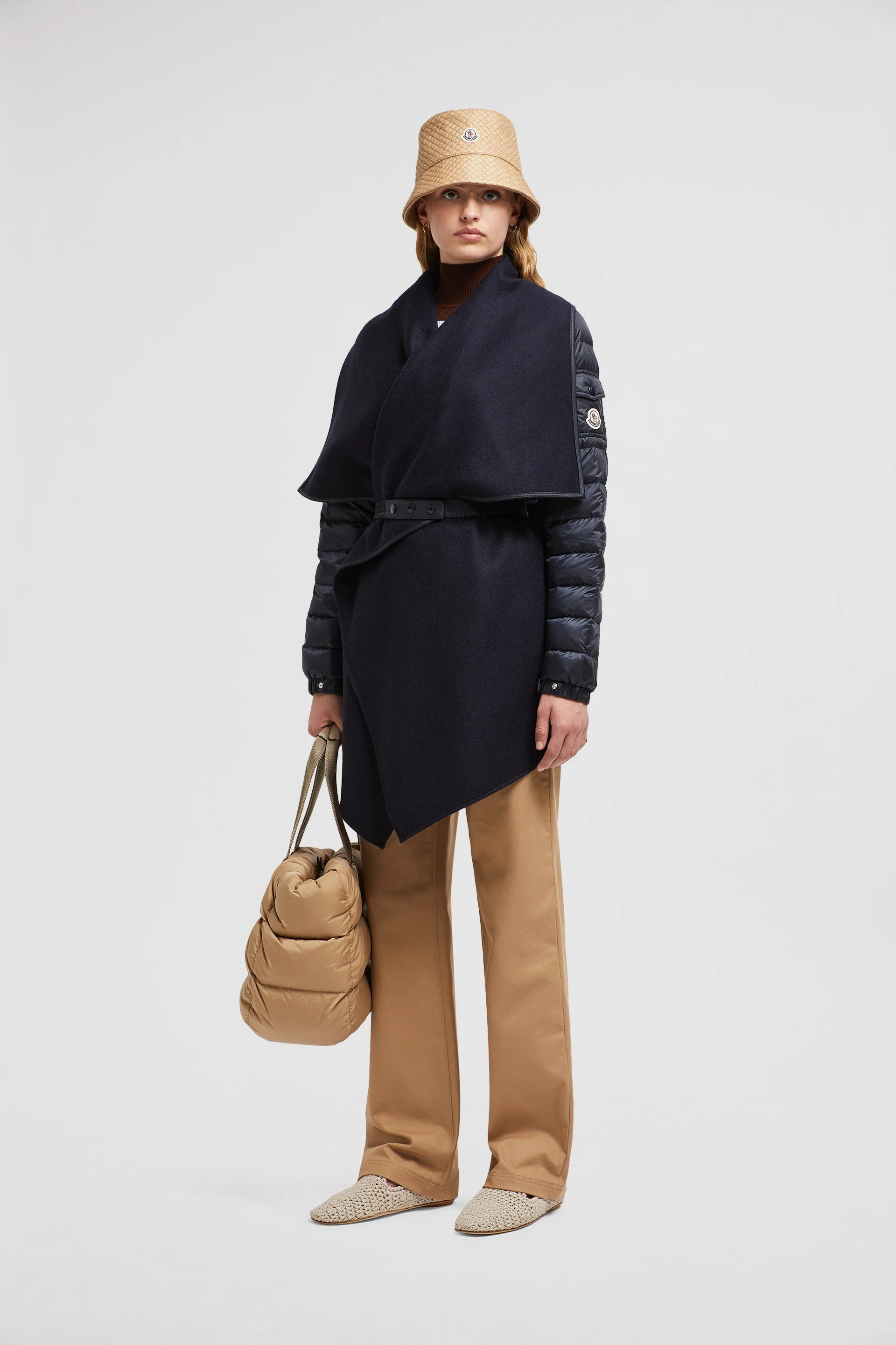 Padded Wool Felt Cape - 1