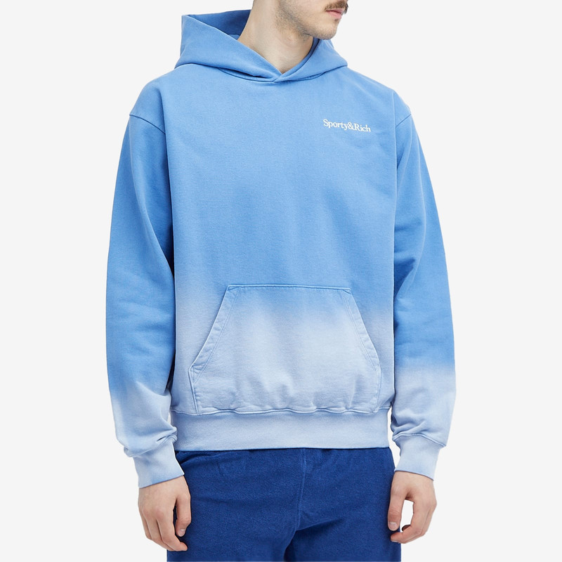 Sporty & Rich Sporty & Rich Serif Logo Embroidered Hoodie outlook