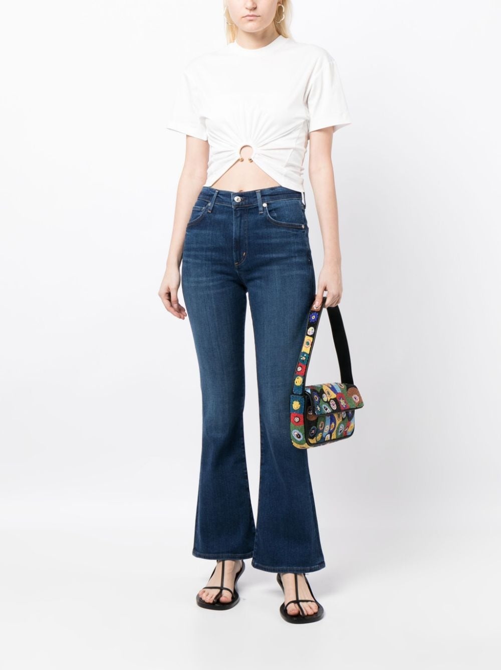 Lilah washed bootcut jeans - 2