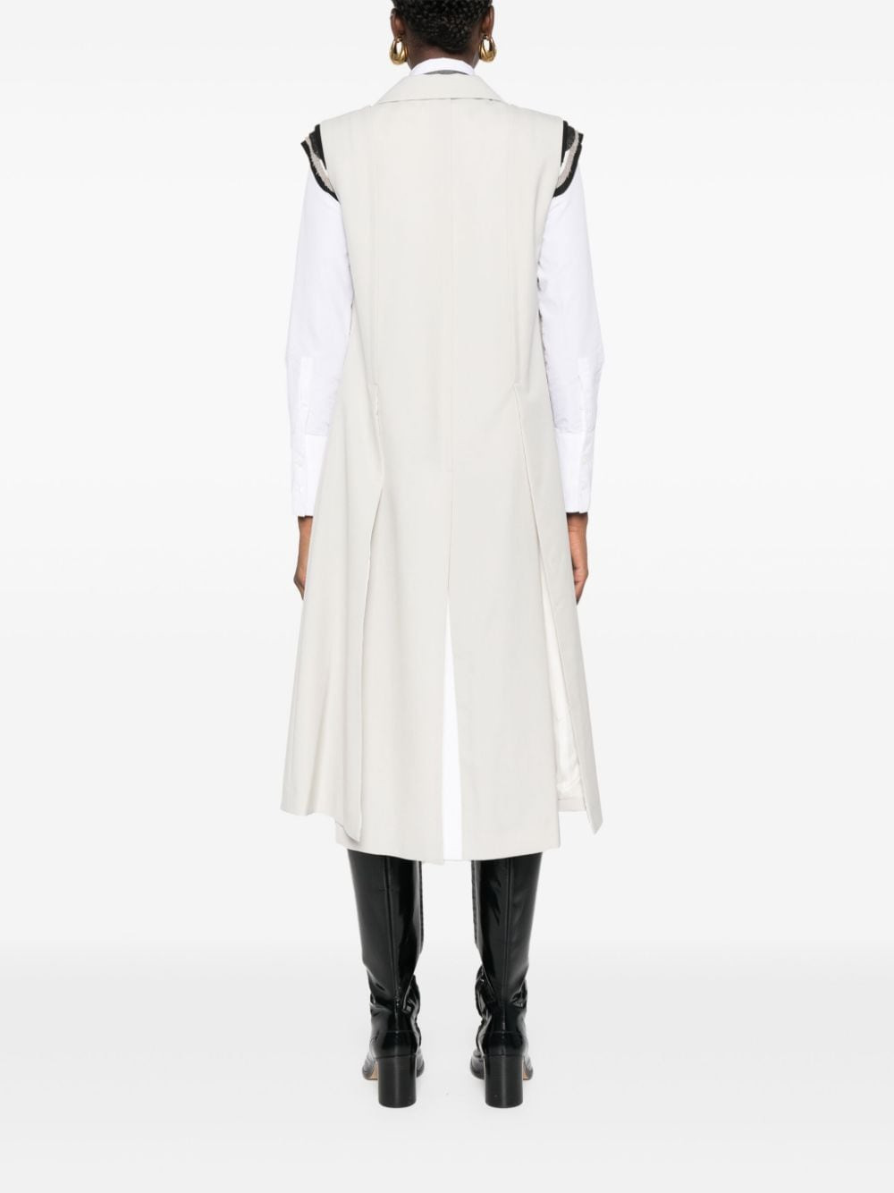 Sacai Women Sleeveless Coat - 2