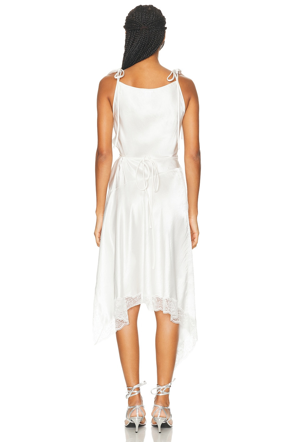 Doyla Satin Lace Dress - 4