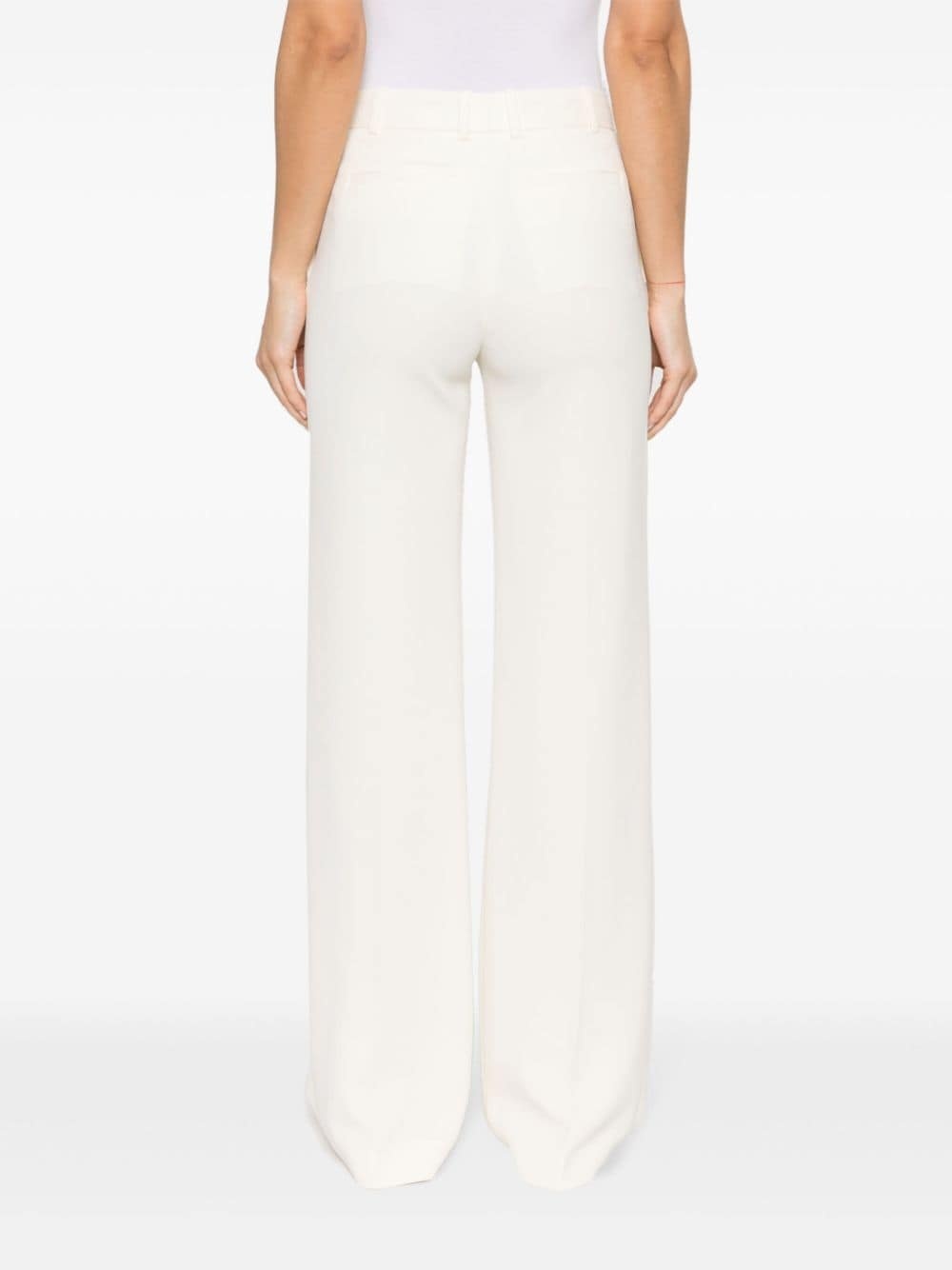 pressed-crease flared trousers - 4