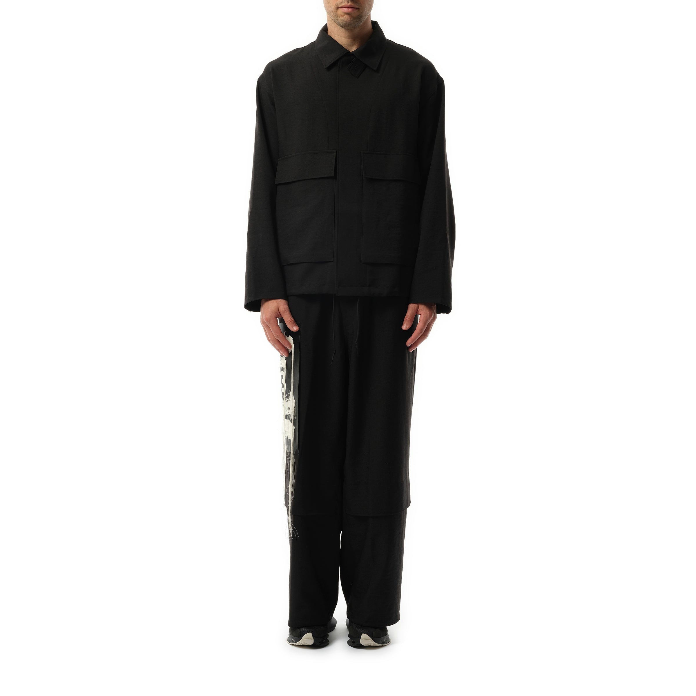 Sports Pun Coach Jacket in Black - 4