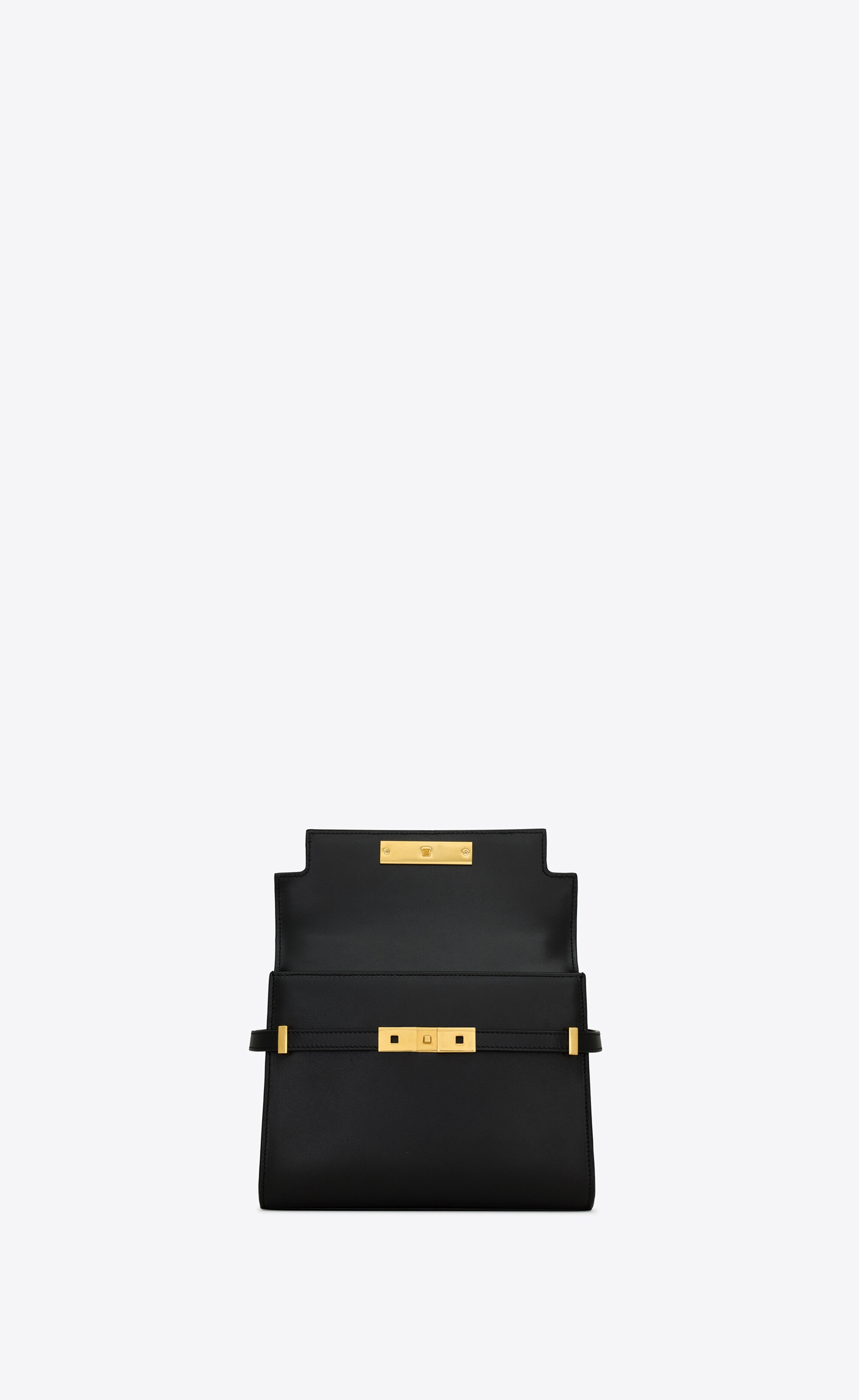 manhattan mini crossbody bag in box saint laurent leather - 5