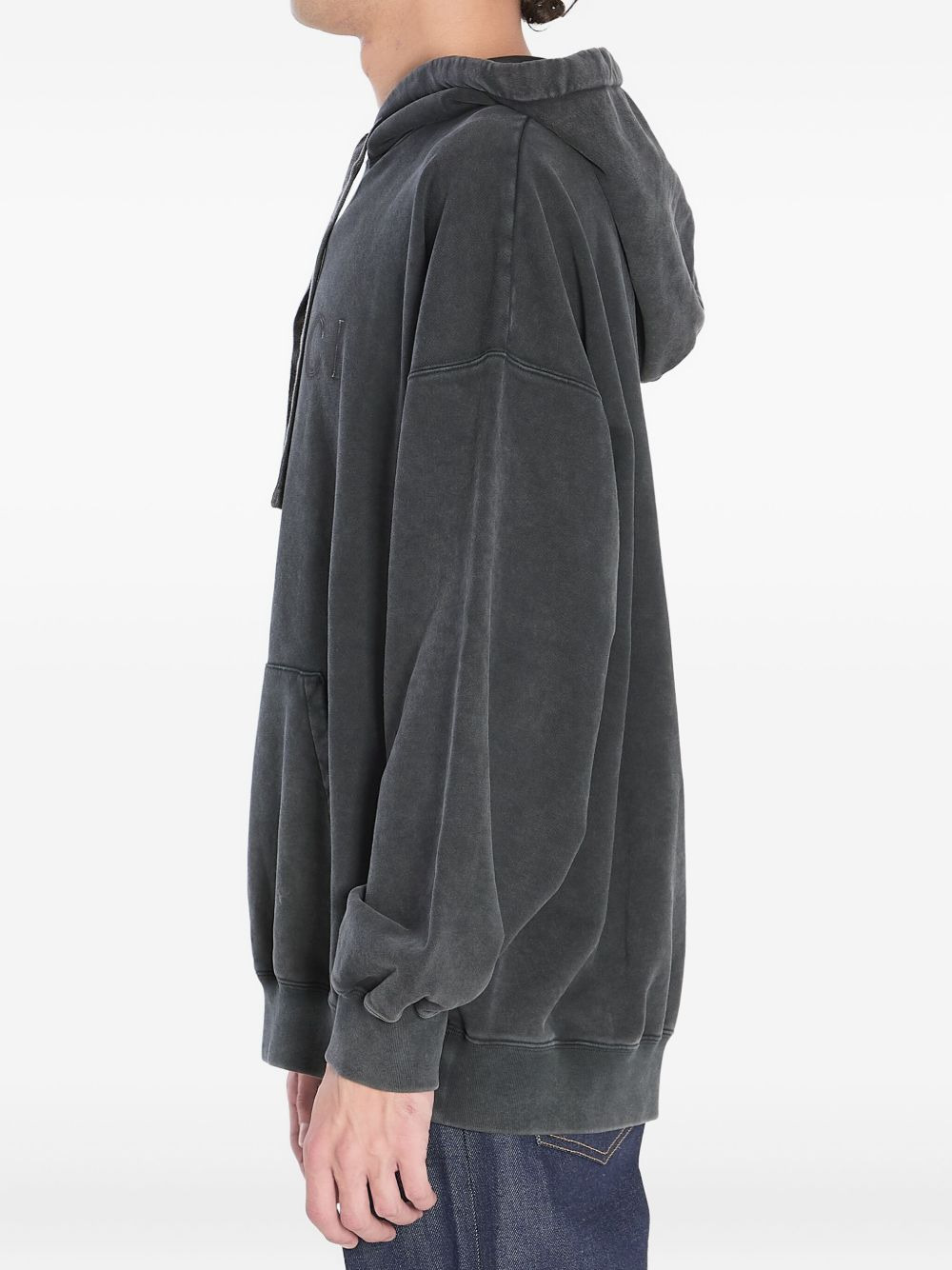 logo-embroidered hoodie - 3
