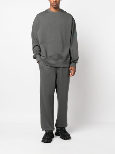 Y-3 logo-print organic-cotton sweatshirt outlook
