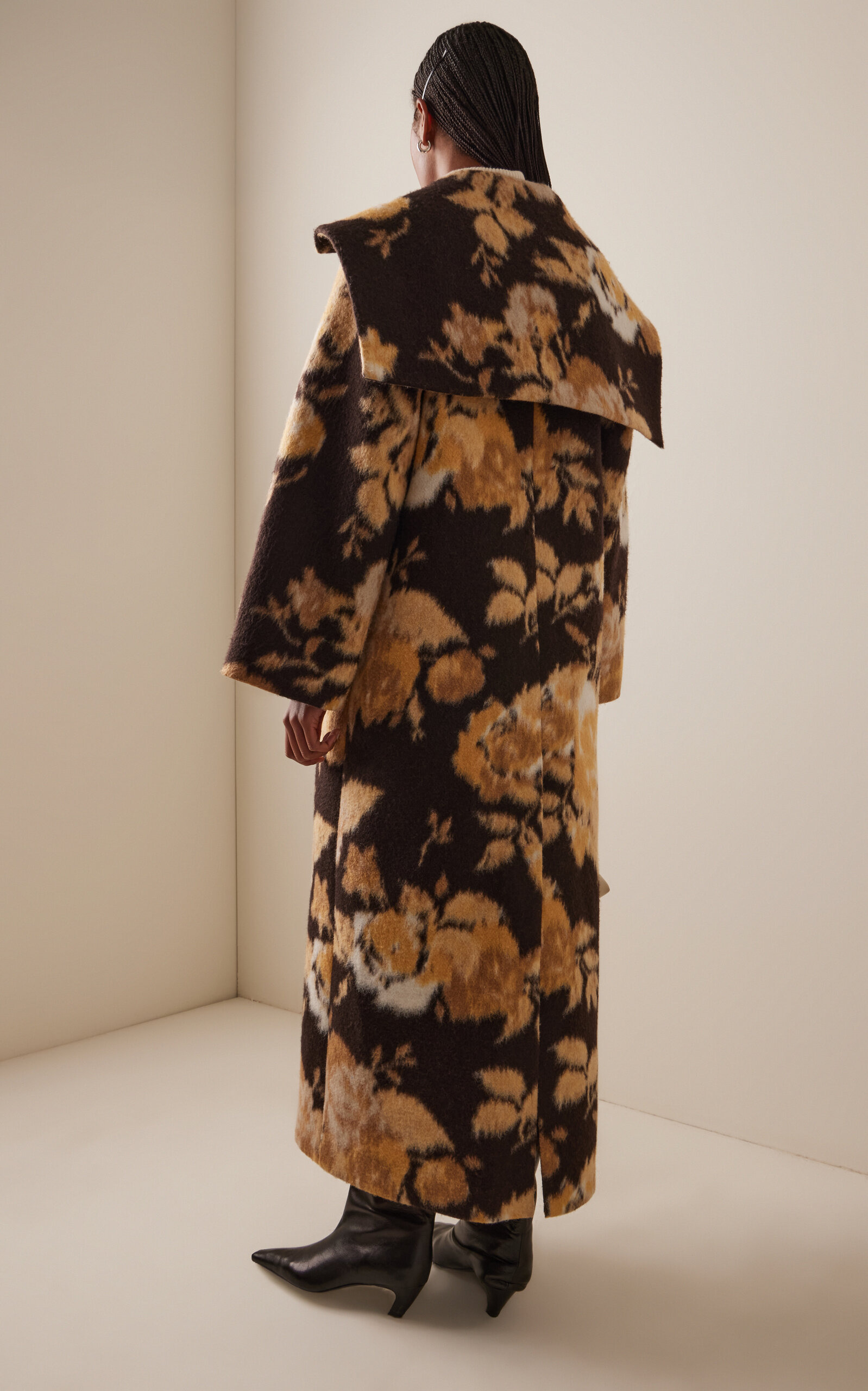 Linden Floral Felt Coat multi - 4