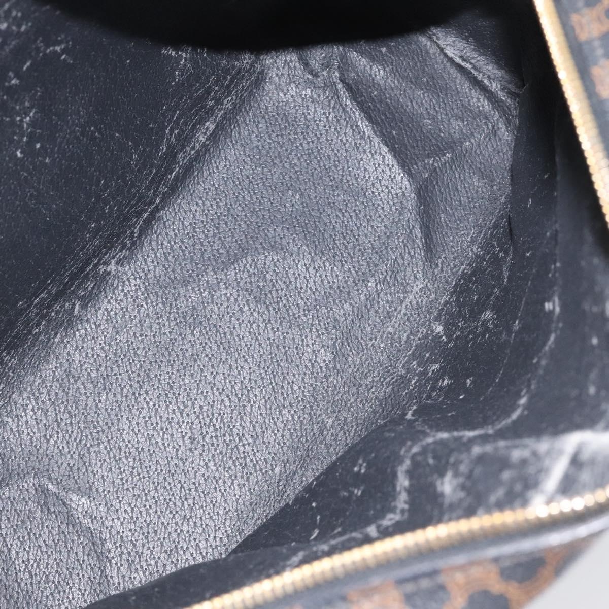 CELINE Macadam Canvas Hand Bag Pvc Leather Black - 11