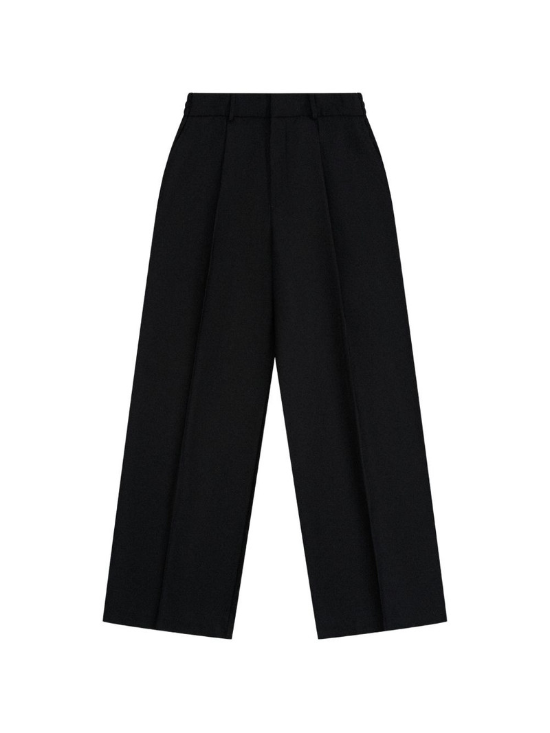 pressed-crease wide-leg trousers 1