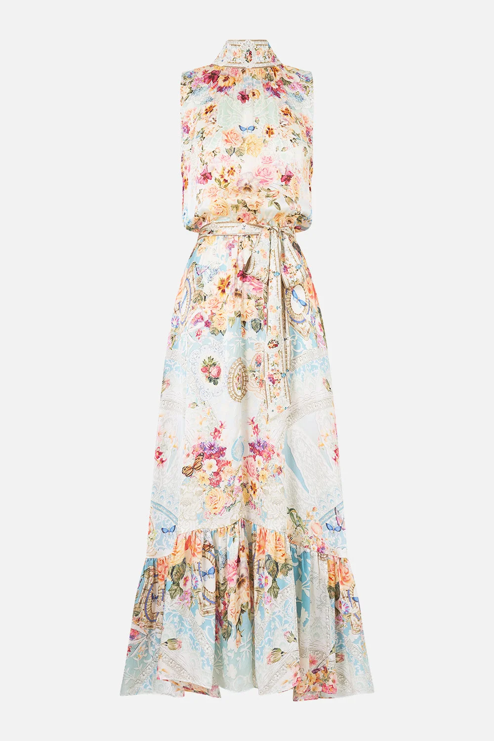 NECKTIE DRESS WITH ELASTICATED WAIST - 1