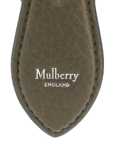 Mulberry logo-print keyring outlook