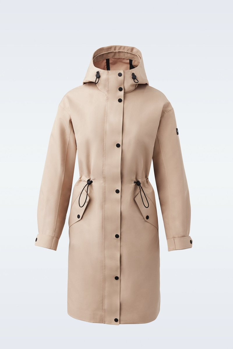 MACKAGE BREER Long 2-in-1 rain parka with removable liner outlook