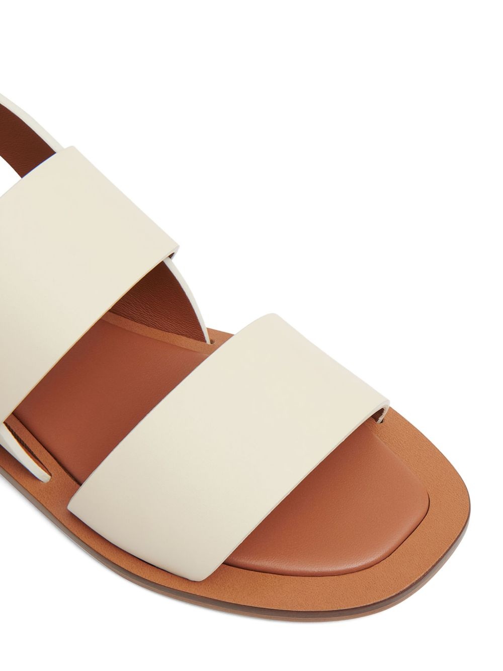 leather flat sandals - 4