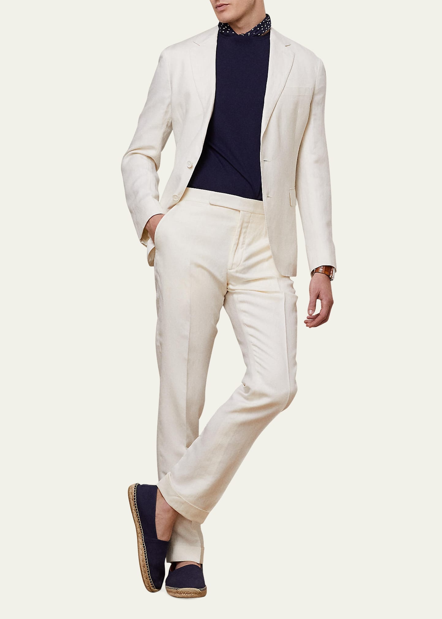 Men's Luxe Tussah Silk and Linen Trousers - 2