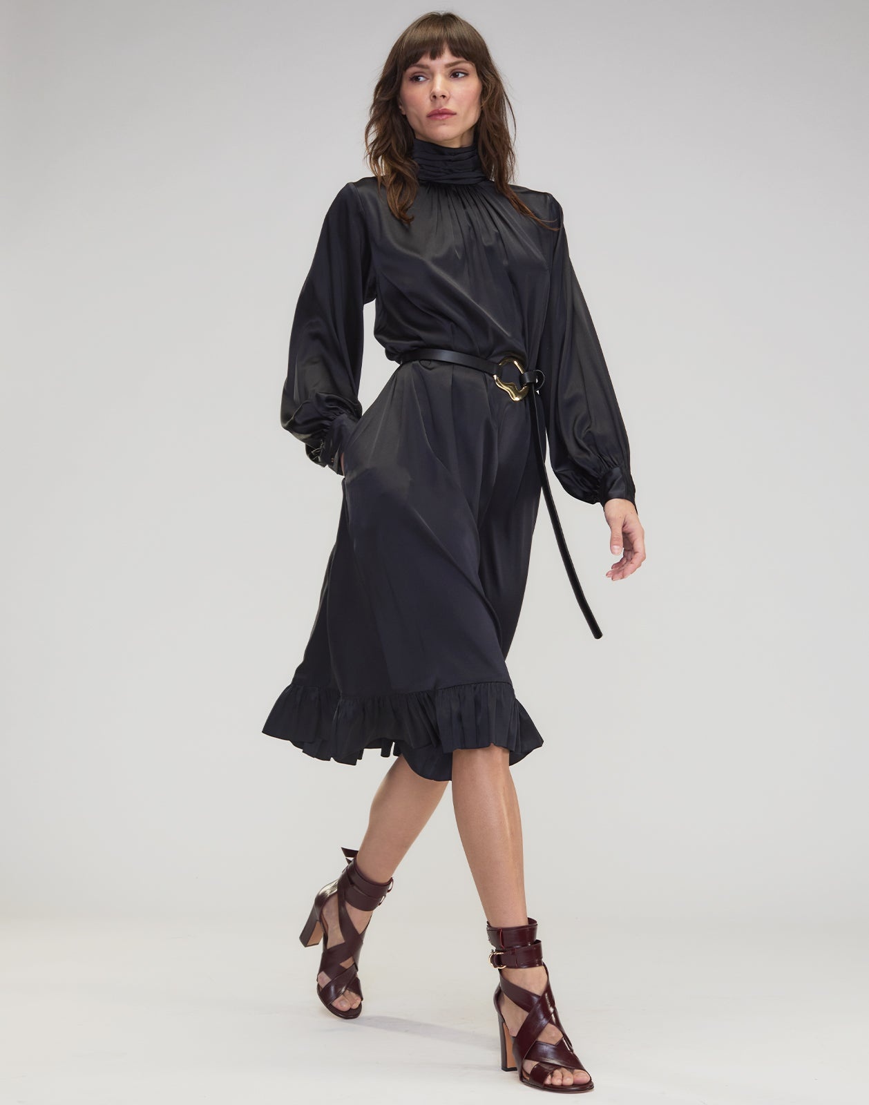 Monroe Silk Charmeuse Dress - 2