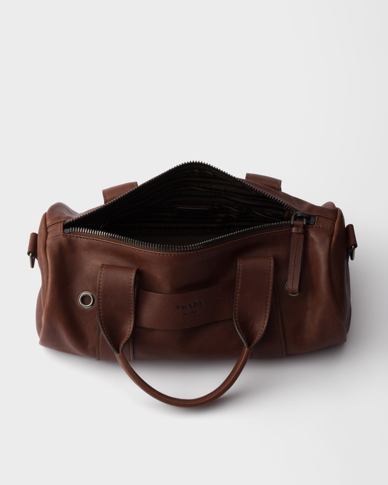 Prada Route large leather top-handle bag 4