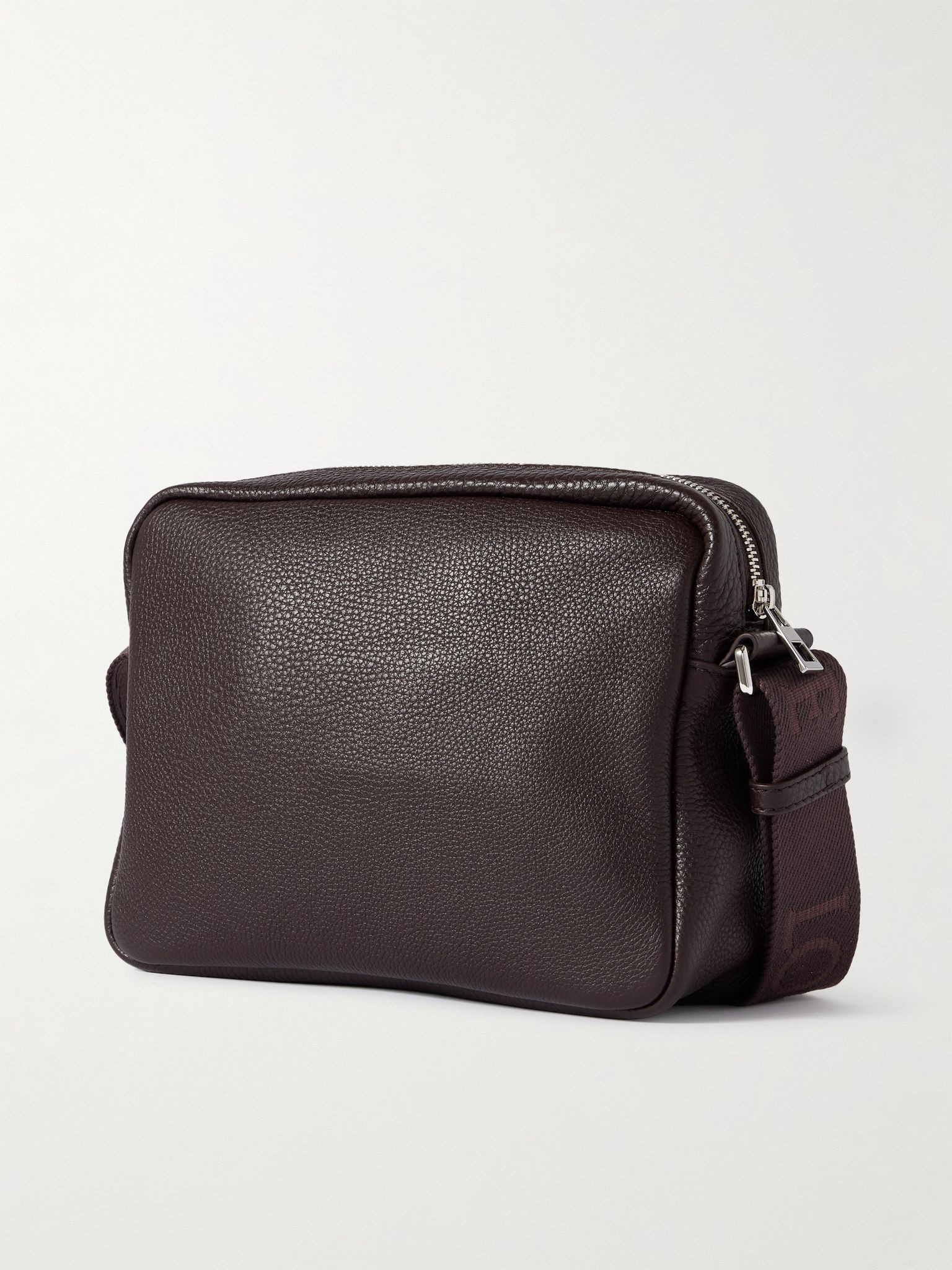 Pebble XS Full-Grain Leather Messenger Bag Burgundy - 3