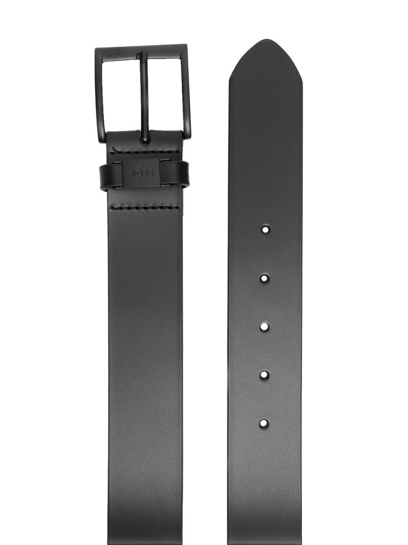 BOSS leather buckle belt outlook
