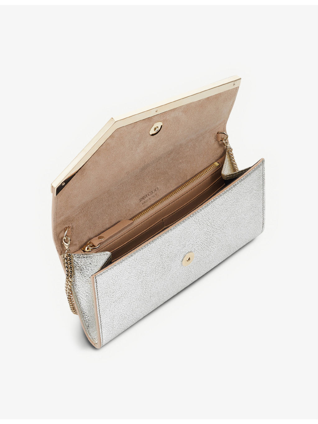 Emmie glitter leather clutch - 5