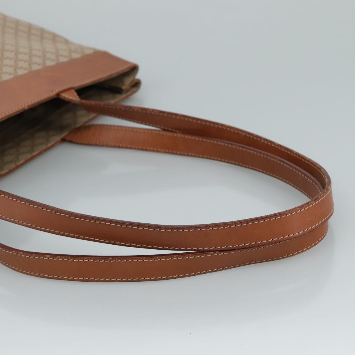 CELINE Macadam Canvas Tote Bag Pvc Brown Gold - 7