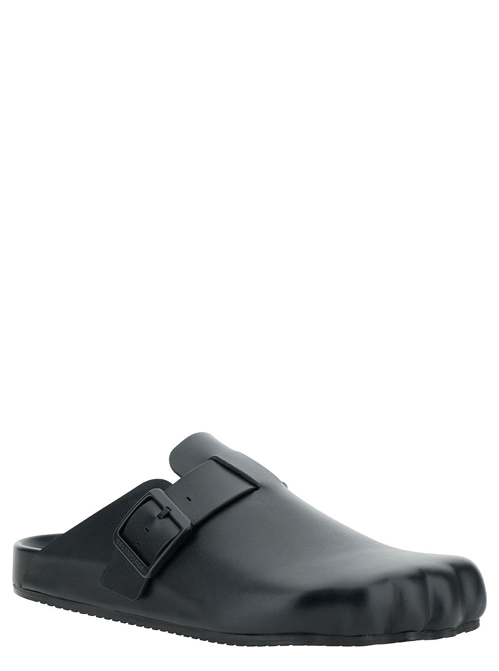 Balenciaga Men 'Sunday' Black Mules With Five Finger Shape At Toe In Matte Leather Man - 2
