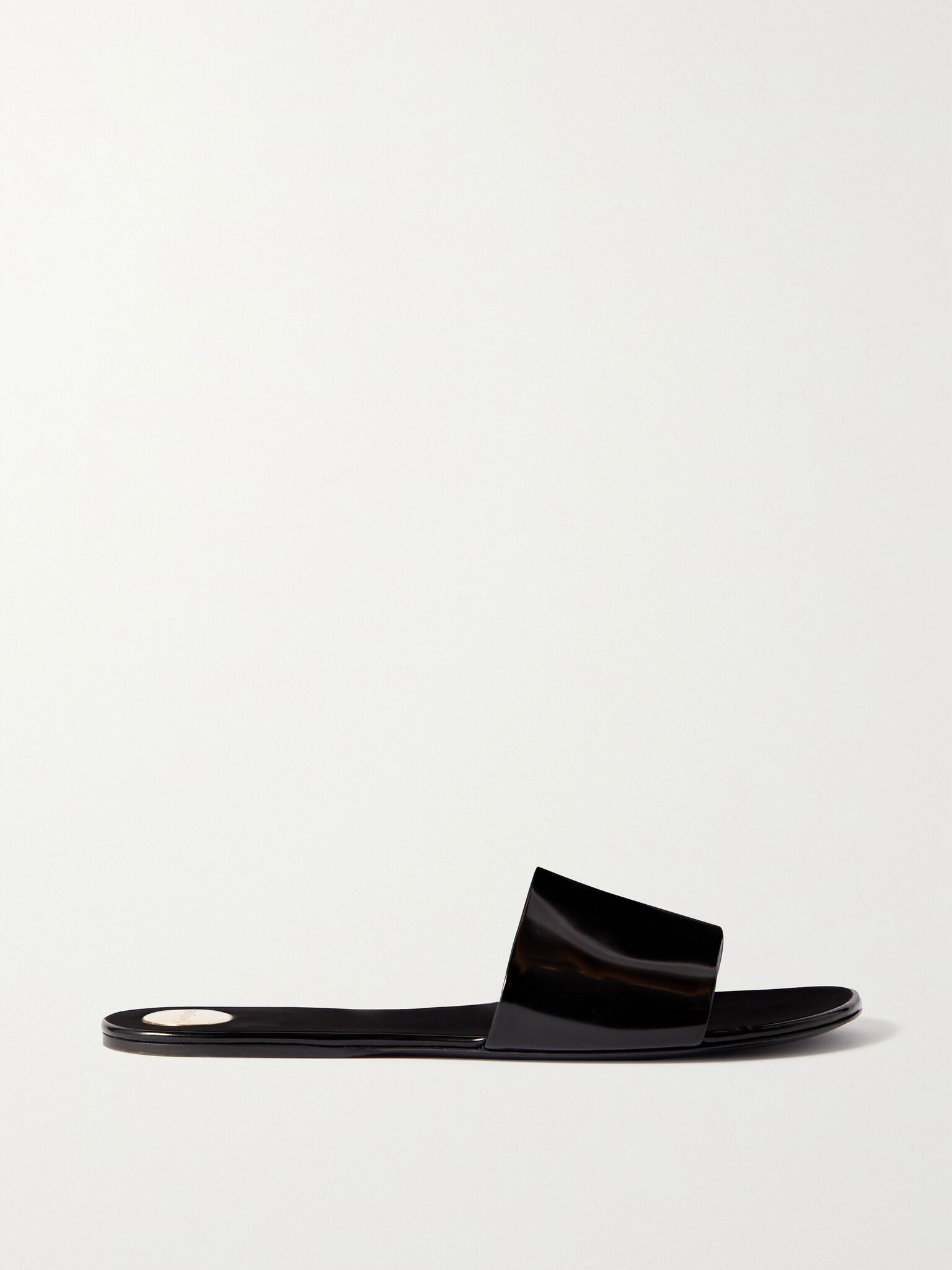 Carlyle patent-leather sandals Black - 1