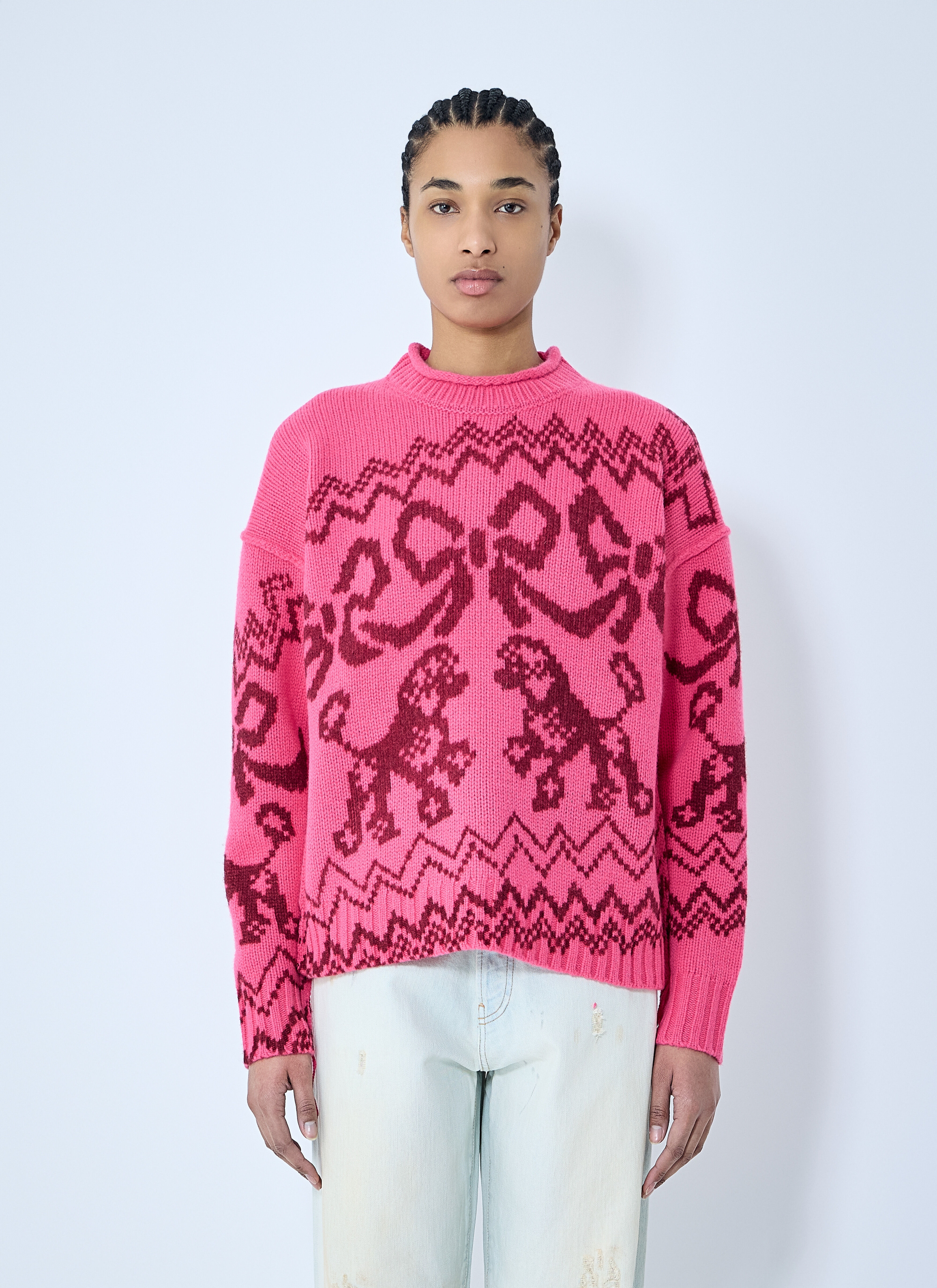 Jacquard Sweater - 1