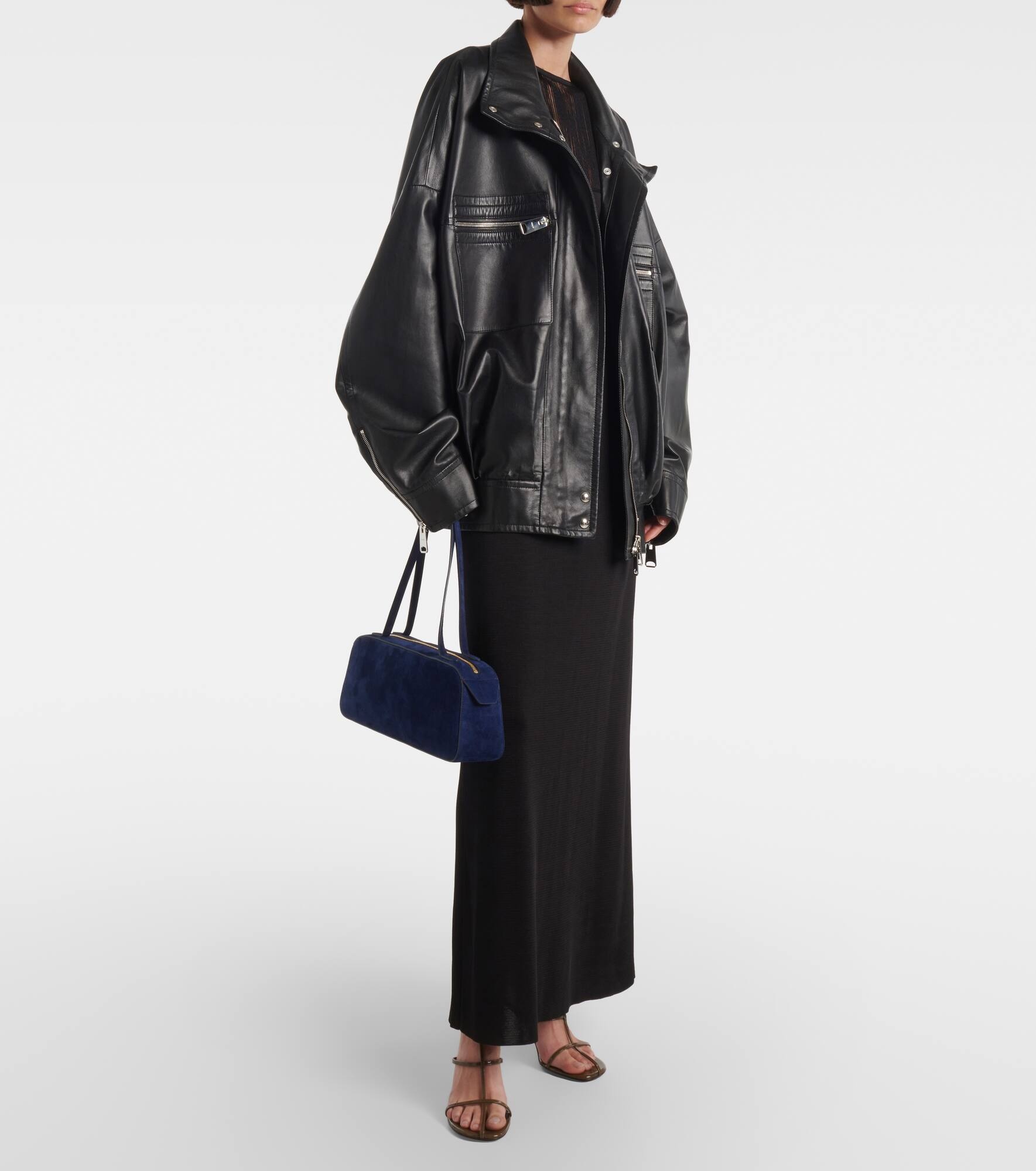 Simona suede shoulder bag - 5
