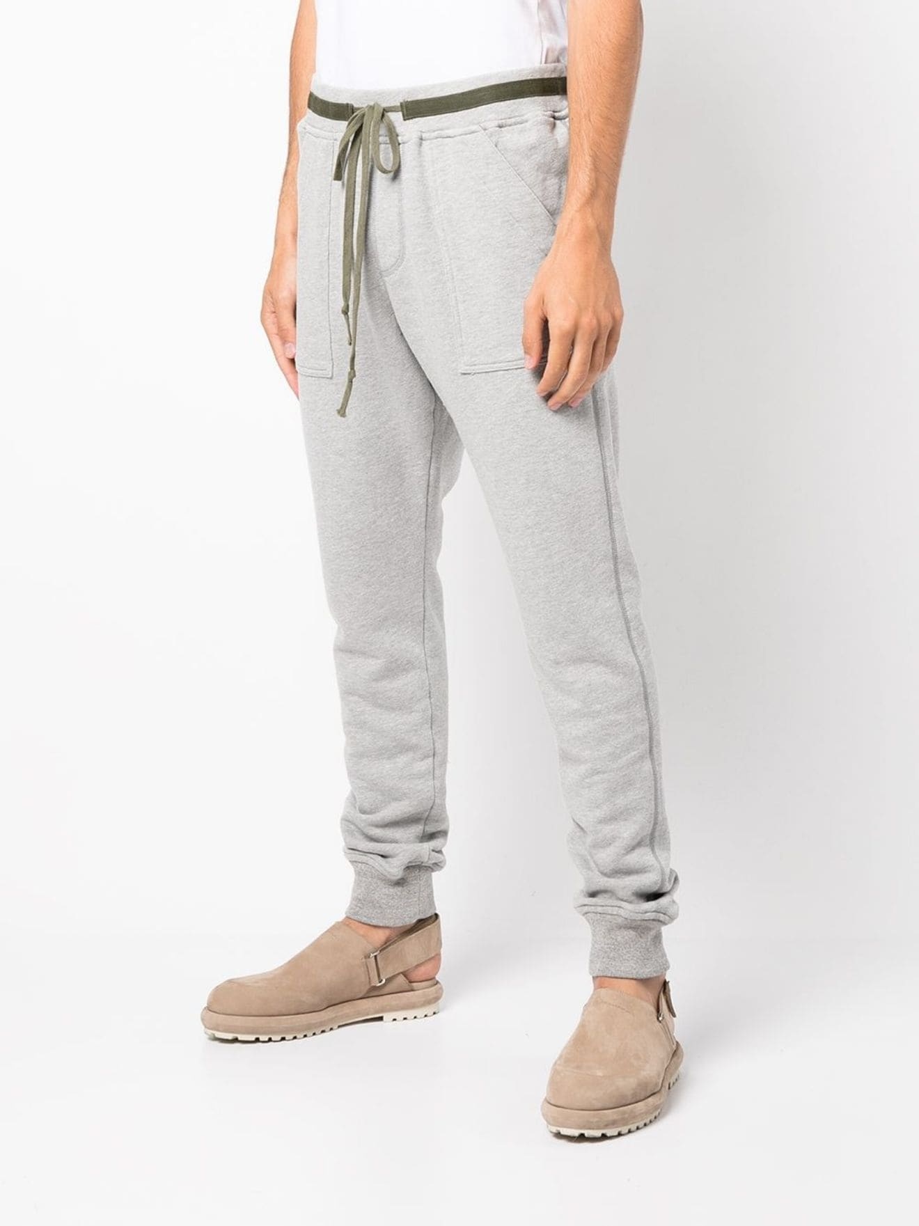 Basic drawstring track pants - 3