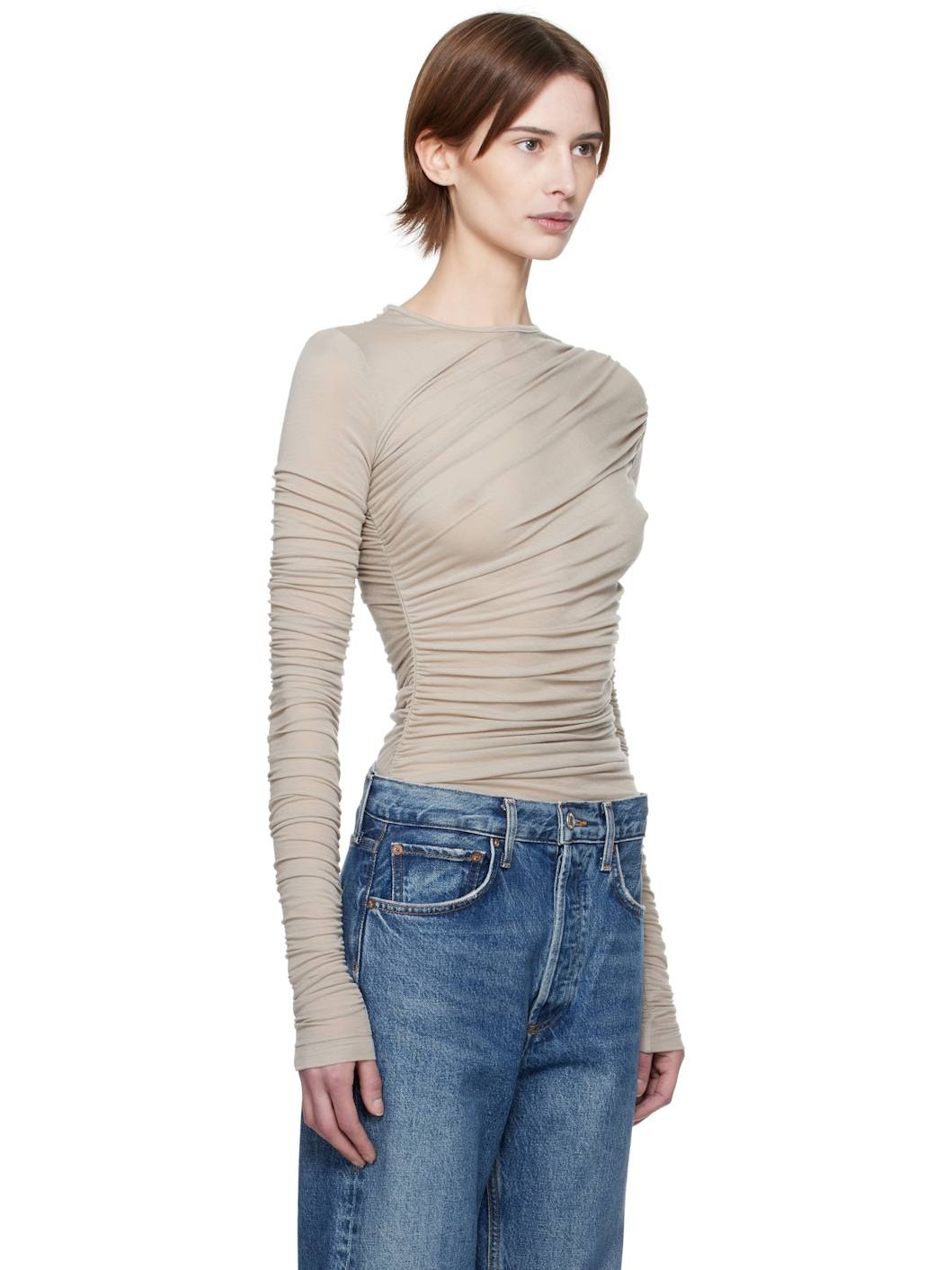 Gray Tania Twist T-shirt - 2