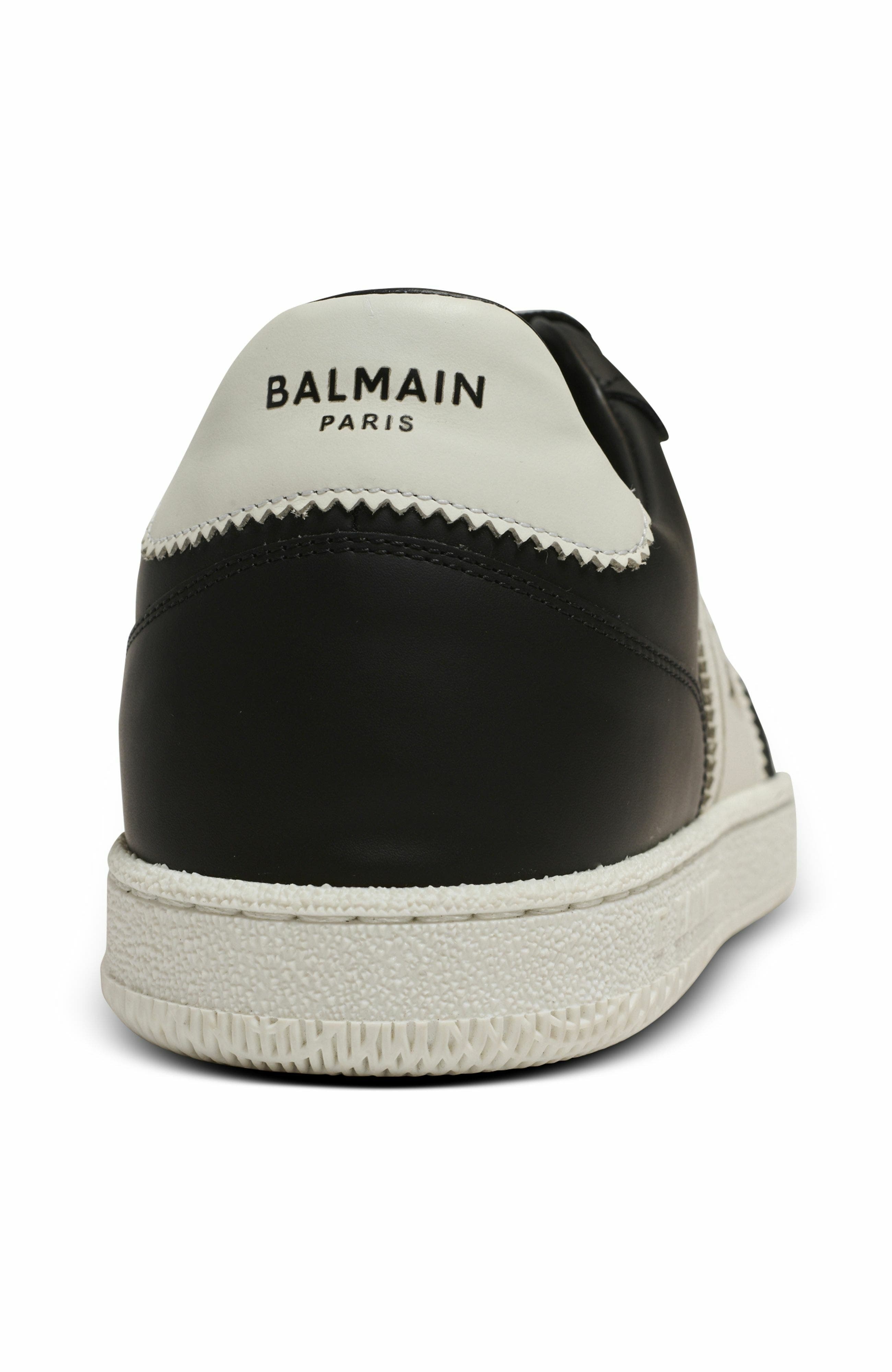 Calfskin Balmain Swan trainers in Black at Nordstrom - 7