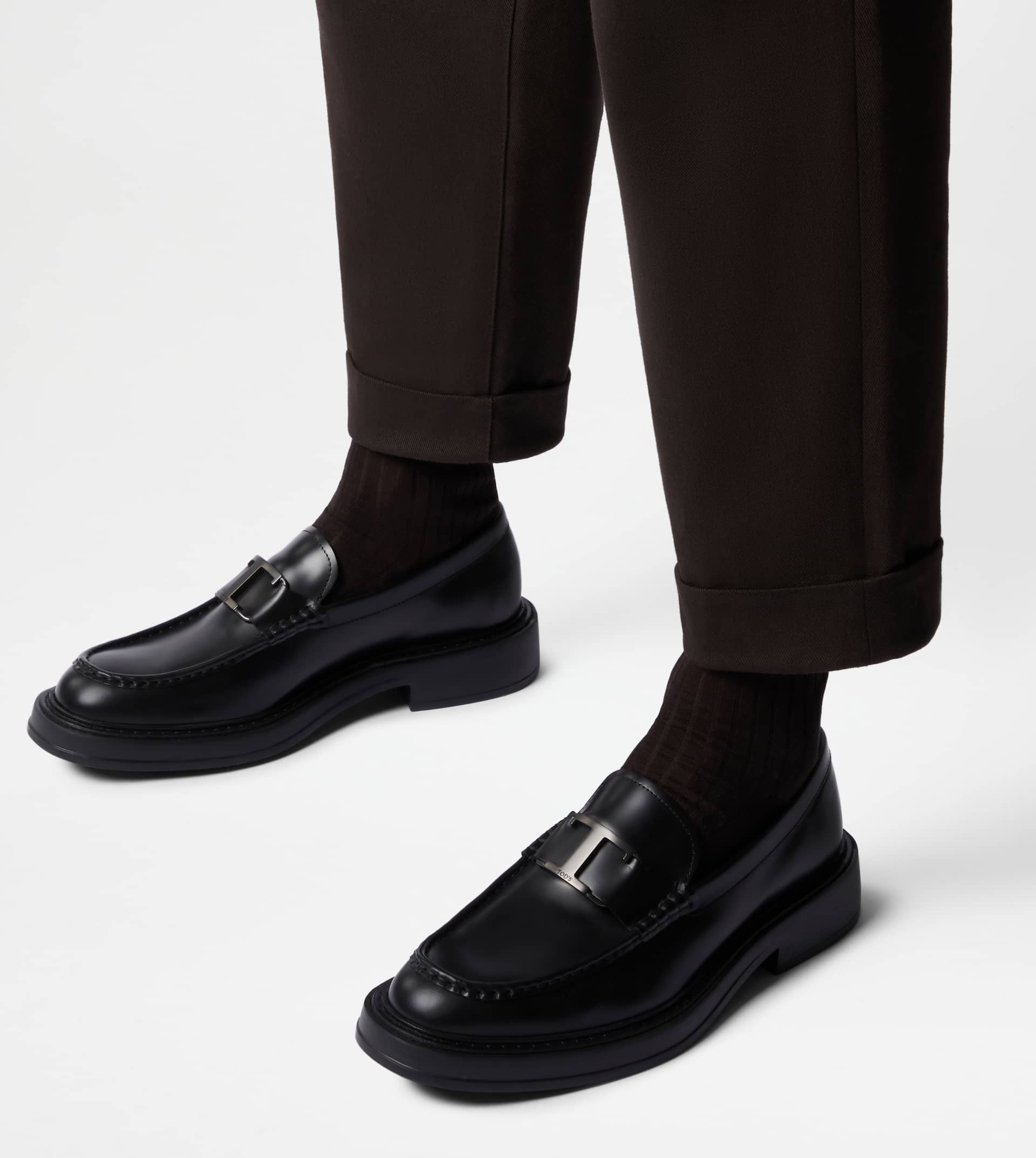 T TIMELESS LOAFERS IN LEATHER - BLACK - 2